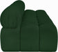 Meridian Furniture - Ames 102" Green Boucle Fabric Upholstered 3pc. Armless Sofa - 611Green-S102B - GreatFurnitureDeal