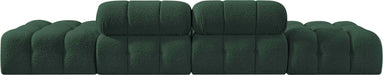 Meridian Furniture - Ames 136" Green Boucle Fabric Upholstered 4pc. Sofa - 611Green-S136C - GreatFurnitureDeal