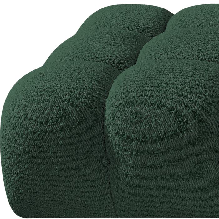 Meridian Furniture - Ames 136" Green Boucle Fabric Upholstered 4pc. Sofa - 611Green-S136C - GreatFurnitureDeal