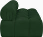 Meridian Furniture - Ames 68" Green Boucle Fabric Upholstered 2pc. Armless Loveseat - 611Green-S68B - GreatFurnitureDeal