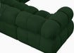Meridian Furniture - Ames 102" Green Boucle Fabric Upholstered 4pc. Sectional - 611Green-Sec4A - GreatFurnitureDeal