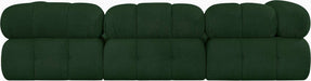 Meridian Furniture - Ames 102" Green Boucle Fabric Upholstered 4pc. Sectional - 611Green-Sec4A - GreatFurnitureDeal