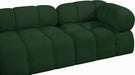 Meridian Furniture - Ames 102" Green Boucle Fabric Upholstered 5pc. Sectional - 611Green-Sec5D - GreatFurnitureDeal