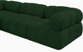 Meridian Furniture - Ames 102" Green Boucle Fabric Upholstered 5pc. Sectional - 611Green-Sec5D - GreatFurnitureDeal