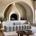 Meridian Furniture - Ames 102" Grey Boucle Fabric Upholstered 3pc. Sofa - 611Grey-S102C - GreatFurnitureDeal