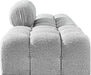 Meridian Furniture - Ames 102" Grey Boucle Fabric Upholstered 3pc. Sofa - 611Grey-S102C - GreatFurnitureDeal
