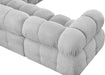 Meridian Furniture - Ames 102" Grey Boucle Fabric Upholstered 4pc. Sectional - 611Grey-Sec4A - GreatFurnitureDeal