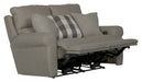 Catnapper - Westport Lay Flat Reclining Loveseat in Metal-Charcoal - 1212-METAL - GreatFurnitureDeal
