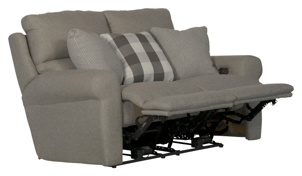 Catnapper - Westport 3 Piece Recliner Living Room Set in Metal-Charcoal - 1211-METAL-3SET