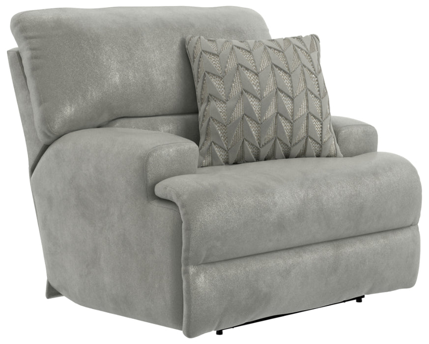 Catnapper - Renaldo Power Lay Flat Recliner w/Zero Gravity in Stone - 61280-7-STONE - GreatFurnitureDeal
