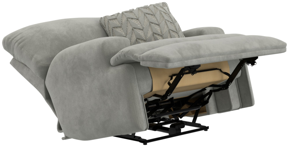 Catnapper - Renaldo Power Lay Flat Recliner w/Zero Gravity in Stone - 61280-7-STONE - GreatFurnitureDeal