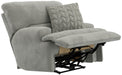 Catnapper - Renaldo Power Lay Flat Recliner w/Zero Gravity in Stone - 61280-7-STONE - GreatFurnitureDeal