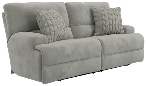 Catnapper - Renaldo Power Lay Flat Reclining Sofa w/Zero Gravity in Stone - 61281-STONE - GreatFurnitureDeal