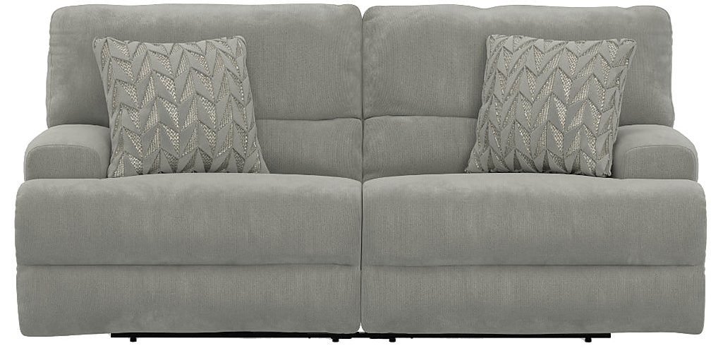 Catnapper - Renaldo Power Lay Flat Reclining Sofa w/Zero Gravity in Stone - 61281-STONE - GreatFurnitureDeal
