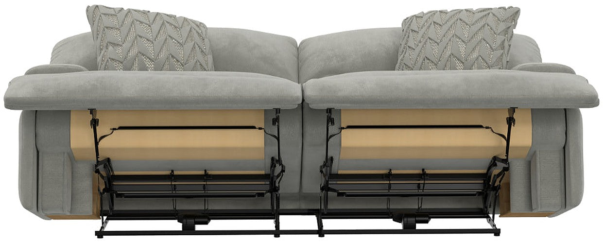 Catnapper - Renaldo Power Lay Flat Reclining Sofa w/Zero Gravity in Stone - 61281-STONE - GreatFurnitureDeal
