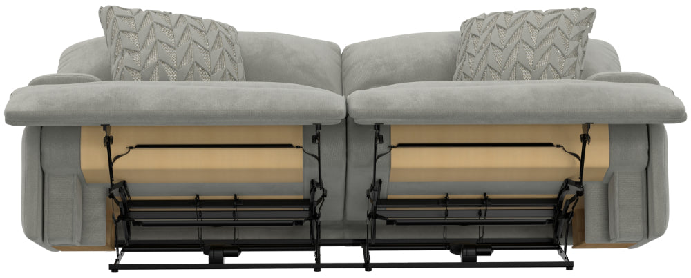 Catnapper - Renaldo 2 Piece Power Reclining Living Room Set in Stone - 61281-89-STONE - GreatFurnitureDeal