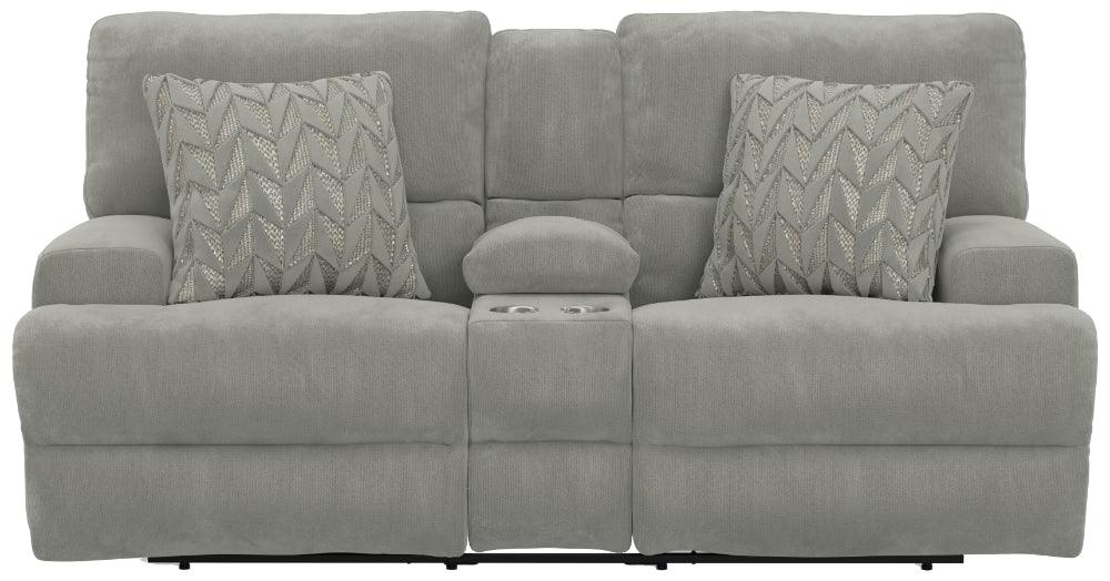 Catnapper - Renaldo 3 Piece Power Reclining Living Room Set in Stone - 61281-89-280-STONE
