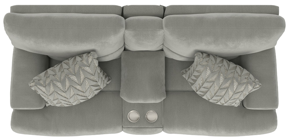 Catnapper - Renaldo 3 Piece Power Reclining Living Room Set in Stone - 61281-89-280-STONE