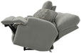 Catnapper - Renaldo Power Lay Flat Recl Console Loveseat w/Zero Gravity in Stone - 61289-STONE - GreatFurnitureDeal