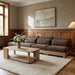 Meridian Furniture - Turin 160" Brown Chenille Fabric Upholstered 4pc. Modular Sofa - 612Brown-S4B - GreatFurnitureDeal