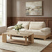 Meridian Furniture - Turin 95.5" Cream Chenille Fabric Upholstered 2pc. Modular Sofa - 612Cream-S2A - GreatFurnitureDeal