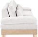 Meridian Furniture - Turin 95.5" Cream Chenille Fabric Upholstered 2pc. Modular Sofa - 612Cream-S2A - GreatFurnitureDeal