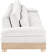 Meridian Furniture - Turin 135.5" Cream Chenille Fabric Upholstered 3pc. Modular Sofa - 612Cream-S3A - GreatFurnitureDeal