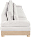 Meridian Furniture - Turin 175.5" Cream Chenille Fabric Upholstered 4pc. Modular Sofa - 612Cream-S4A - GreatFurnitureDeal