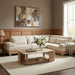 Meridian Furniture - Turin 127.75" Cream Chenille Fabric Upholstered 4pc. Modular Sectional - 612Cream-Sec4A - GreatFurnitureDeal