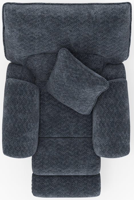 Catnapper - Paxon Power Headrest Deep Seat Lay Flat Recliner in Smoke - 61480-7-SMOKE - GreatFurnitureDeal