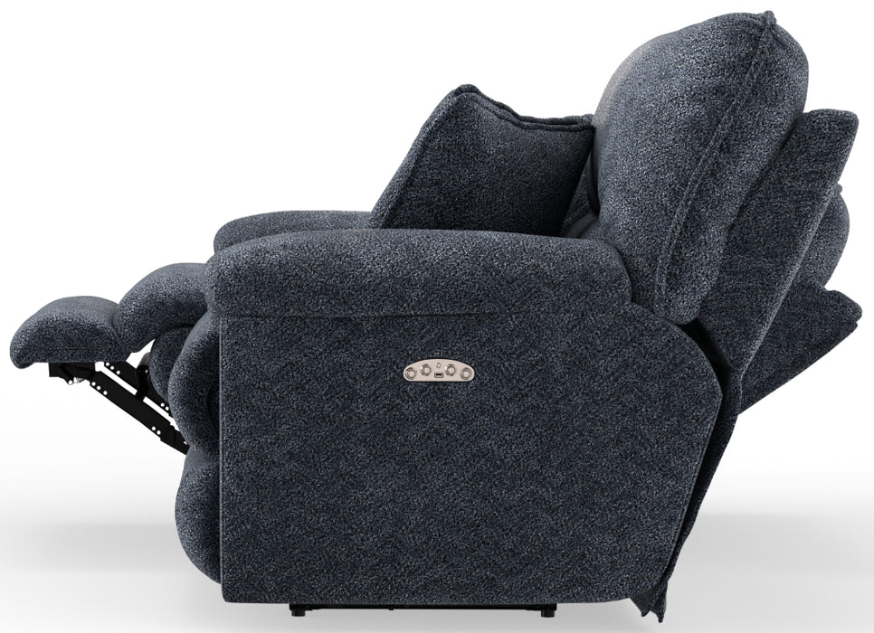 Catnapper - Paxon Power Headrest Deep Seat Reclining Sofa in Smoke - 61481-SMOKE