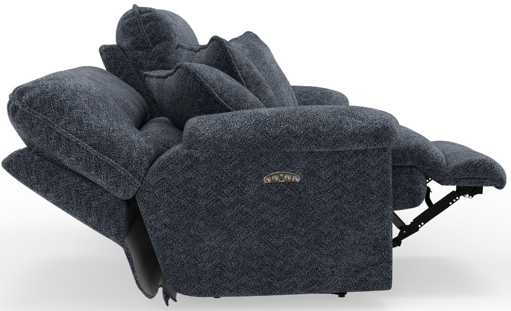 Catnapper - Paxon Power Headrest Deep Seat Reclining Sofa in Smoke - 61481-SMOKE