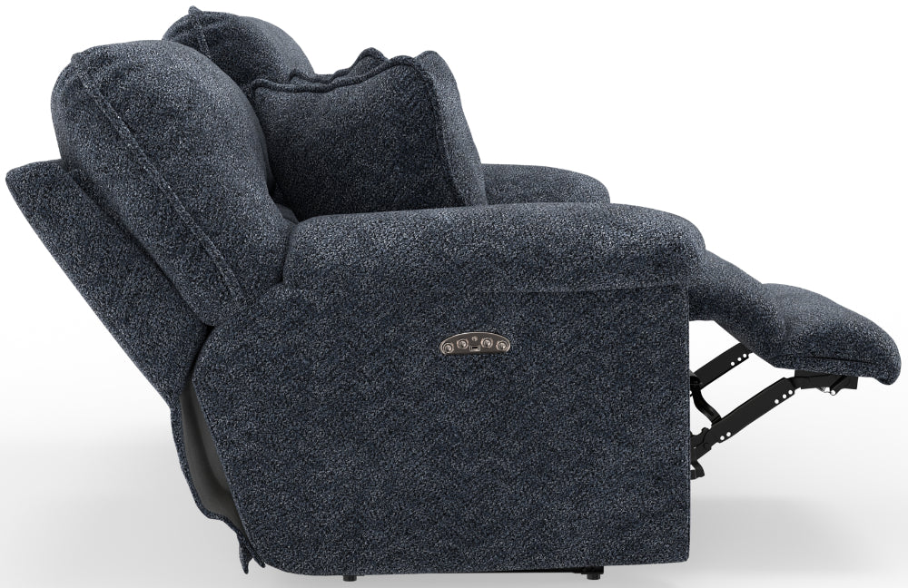 Catnapper - Paxon Power Headrest Deep Seat Reclining Sofa in Smoke - 61481-SMOKE
