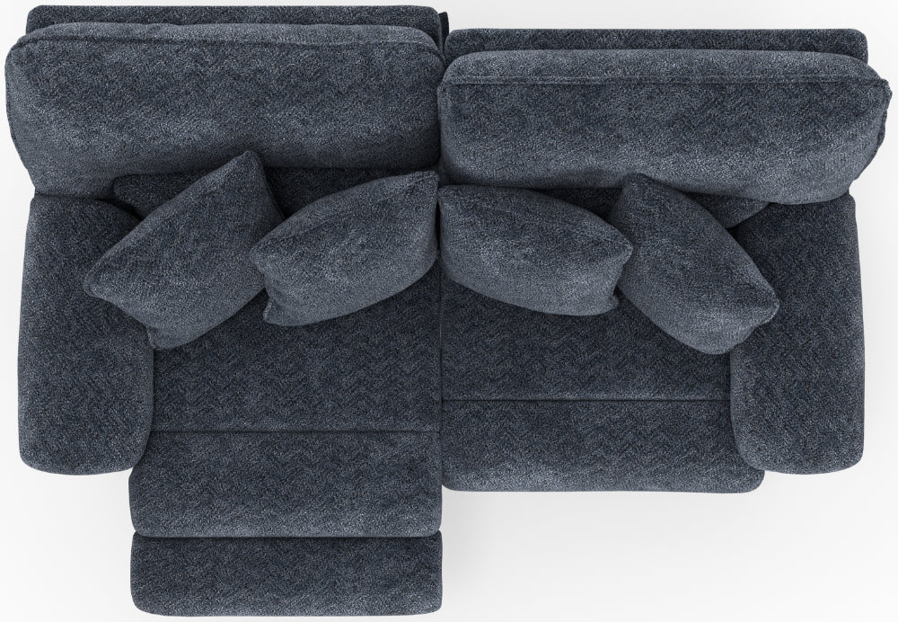 Catnapper - Paxon Power Headrest Deep Seat Reclining Sofa in Smoke - 61481-SMOKE