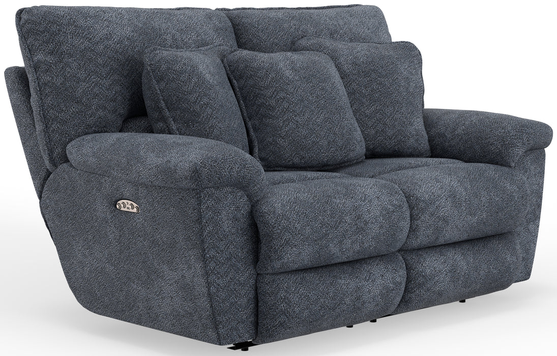 Catnapper - Paxon 3 Piece Power Headrest Reclining Living Room Set in Smoke - 61481-82-80-SMOKE - GreatFurnitureDeal