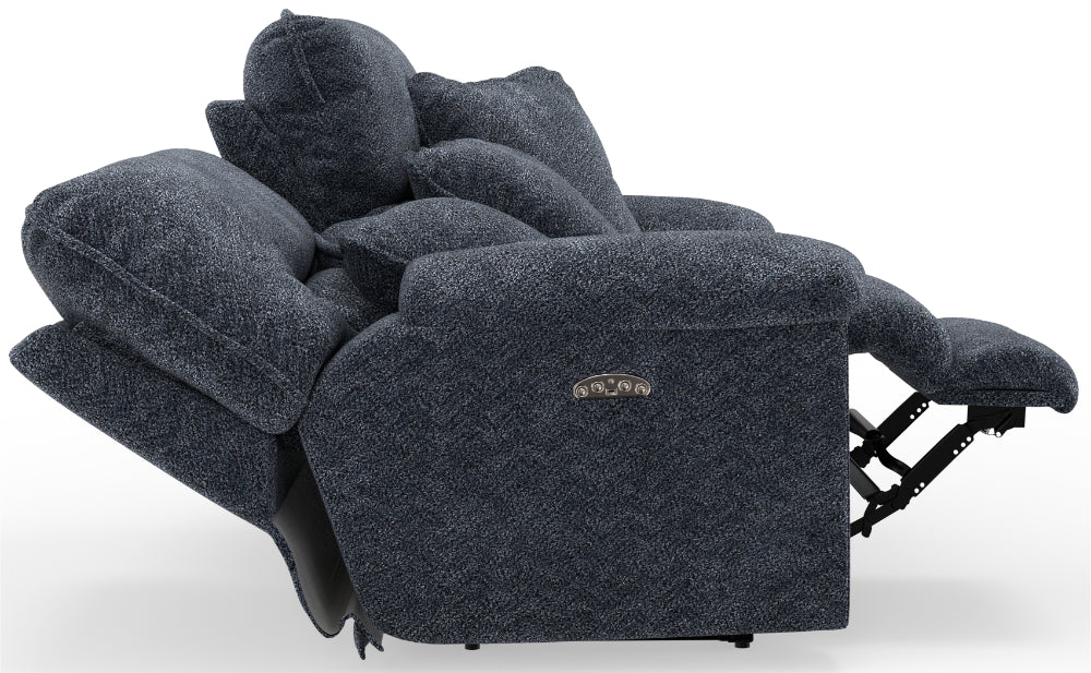 Catnapper - Paxon Power Headrest Deep Seat Reclining Loveseat in Smoke - 61482-SMOKE