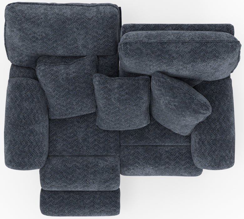 Catnapper - Paxon Power Headrest Deep Seat Reclining Loveseat in Smoke - 61482-SMOKE