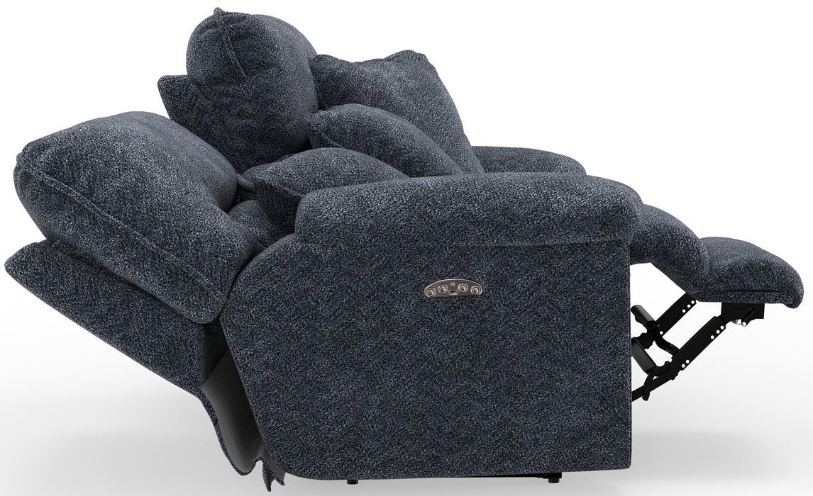 Catnapper - Paxon Power Headrest Deep Seat Reclining Loveseat in Smoke - 61482-SMOKE - GreatFurnitureDeal