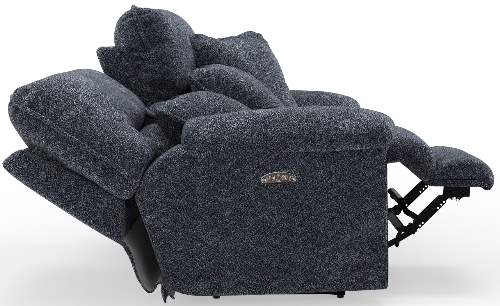 Catnapper - Paxon Power Headrest Deep Seat Reclining Loveseat in Smoke - 61482-SMOKE