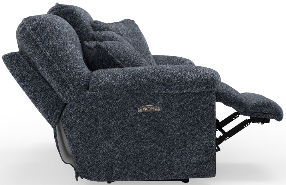 Catnapper - Paxon Power Headrest Deep Seat Reclining Loveseat in Smoke - 61482-SMOKE