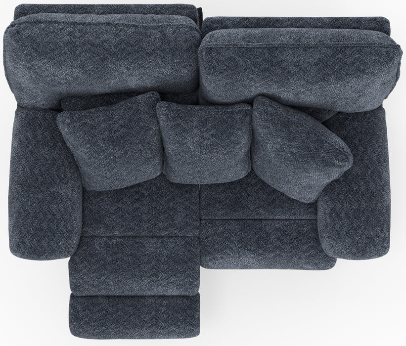 Catnapper - Paxon Power Headrest Deep Seat Reclining Loveseat in Smoke - 61482-SMOKE