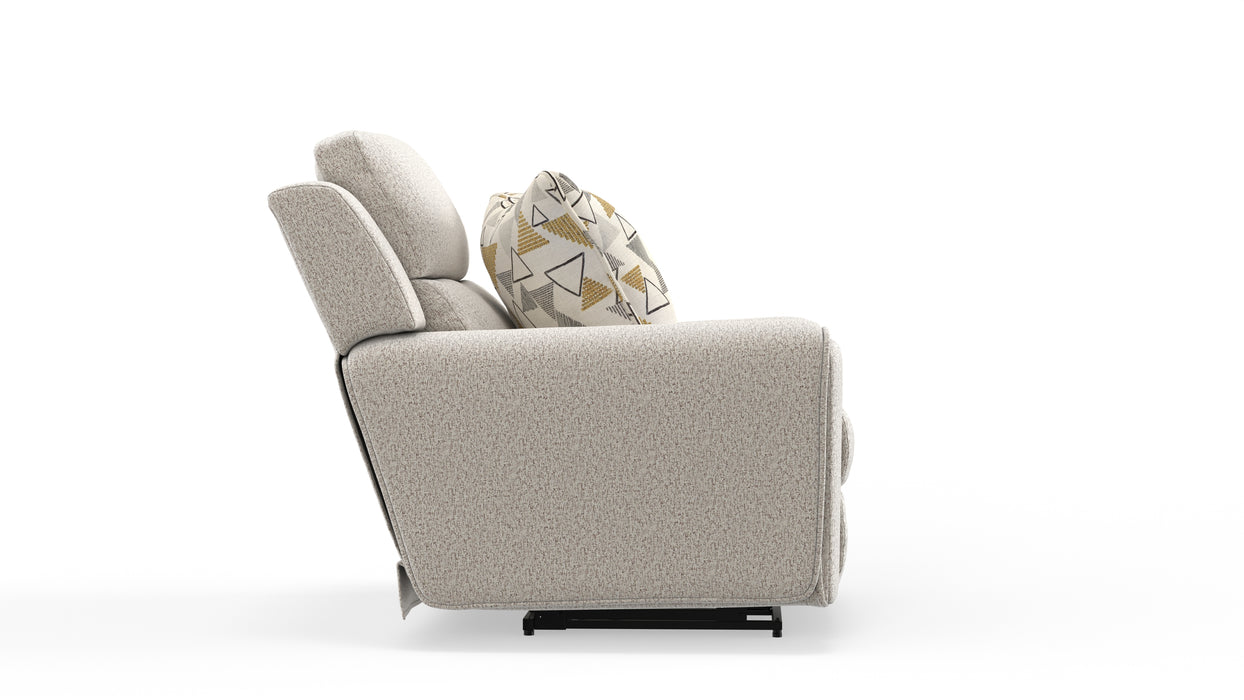 Catnapper - Micah Power Headrest Power Deep Seat Lay Flat Recliner in Oatmeal - 615407-OATMEAL - GreatFurnitureDeal