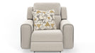 Catnapper - Micah Power Headrest Power Deep Seat Lay Flat Recliner in Oatmeal - 615407-OATMEAL - GreatFurnitureDeal