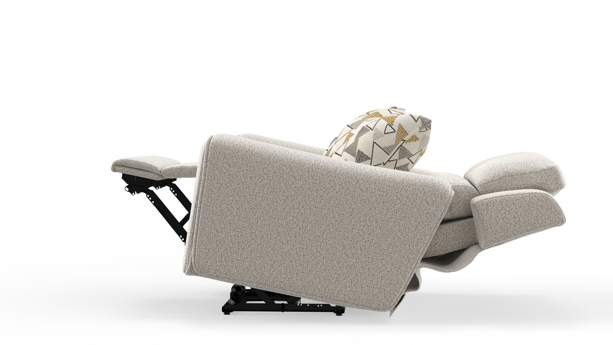 Catnapper - Micah Power Headrest Power Deep Seat Lay Flat Recliner in Oatmeal - 615407-OATMEAL - GreatFurnitureDeal