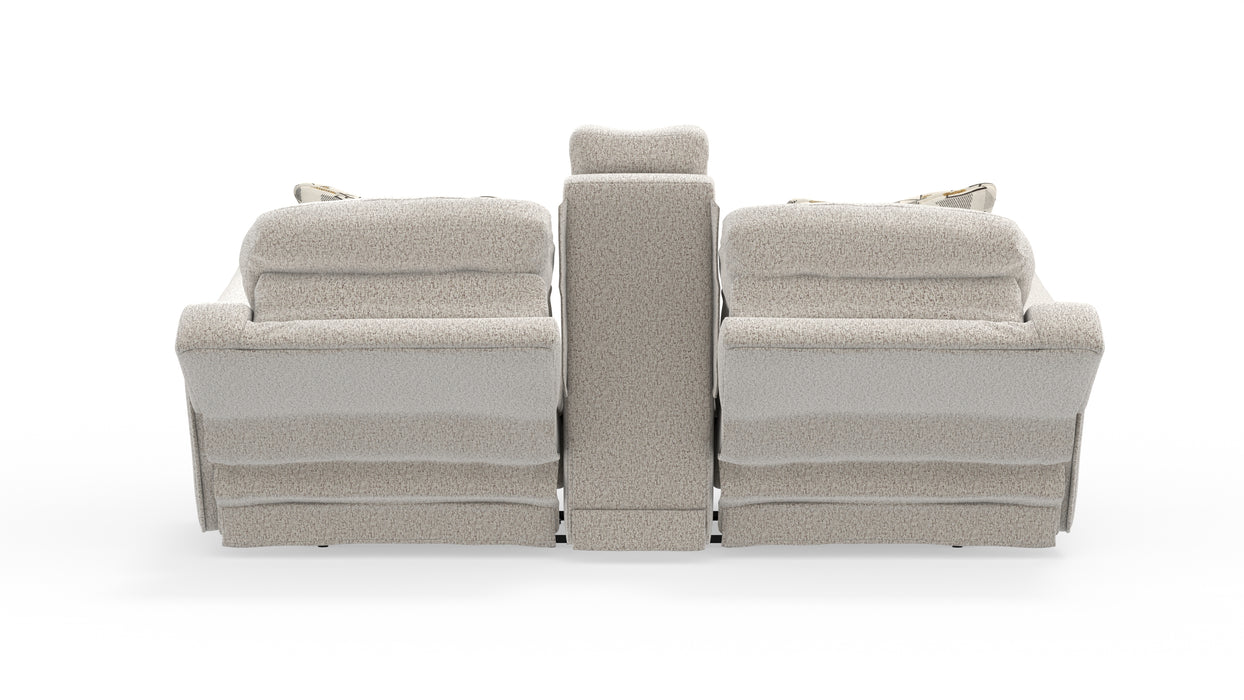 Catnapper - Micah Power Headrest Power Deep Seat Reclining Console Loveseat in Oatmeal - 61549-OATMEAL - GreatFurnitureDeal