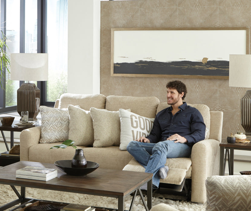 Catnapper - Calvin 2 Piece Power Reclining Sofa Set in Putty/Sand - 61631-32-PUTTY