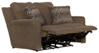 Catnapper - Calvin Power Reclining Loveseat in Otter/Midnight - 61632-OTTER - GreatFurnitureDeal