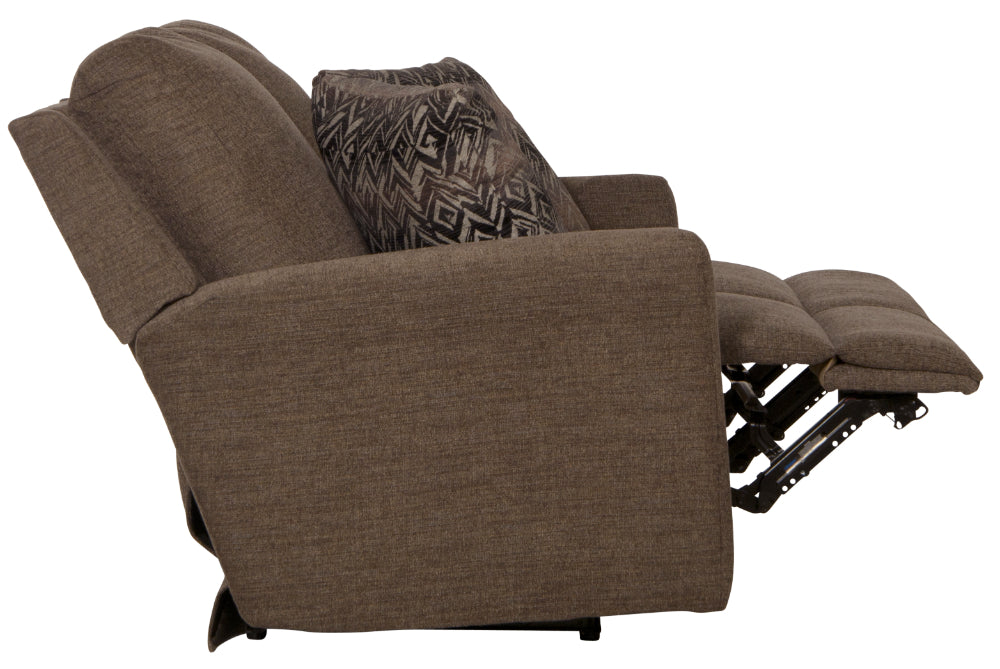 Catnapper - Calvin Power Reclining Loveseat in Otter/Midnight - 61632-OTTER - GreatFurnitureDeal