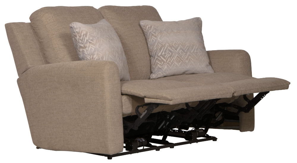 Catnapper - Calvin 2 Piece Power Reclining Sofa Set in Putty/Sand - 61631-32-PUTTY - GreatFurnitureDeal