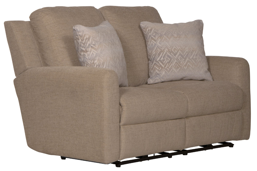 Catnapper - Calvin Power Reclining Loveseat in Putty/Sand - 61632-PUTTY - GreatFurnitureDeal
